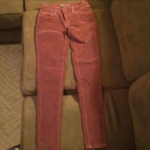 Levi corduroy W25 L30 wine color jeans NWOT